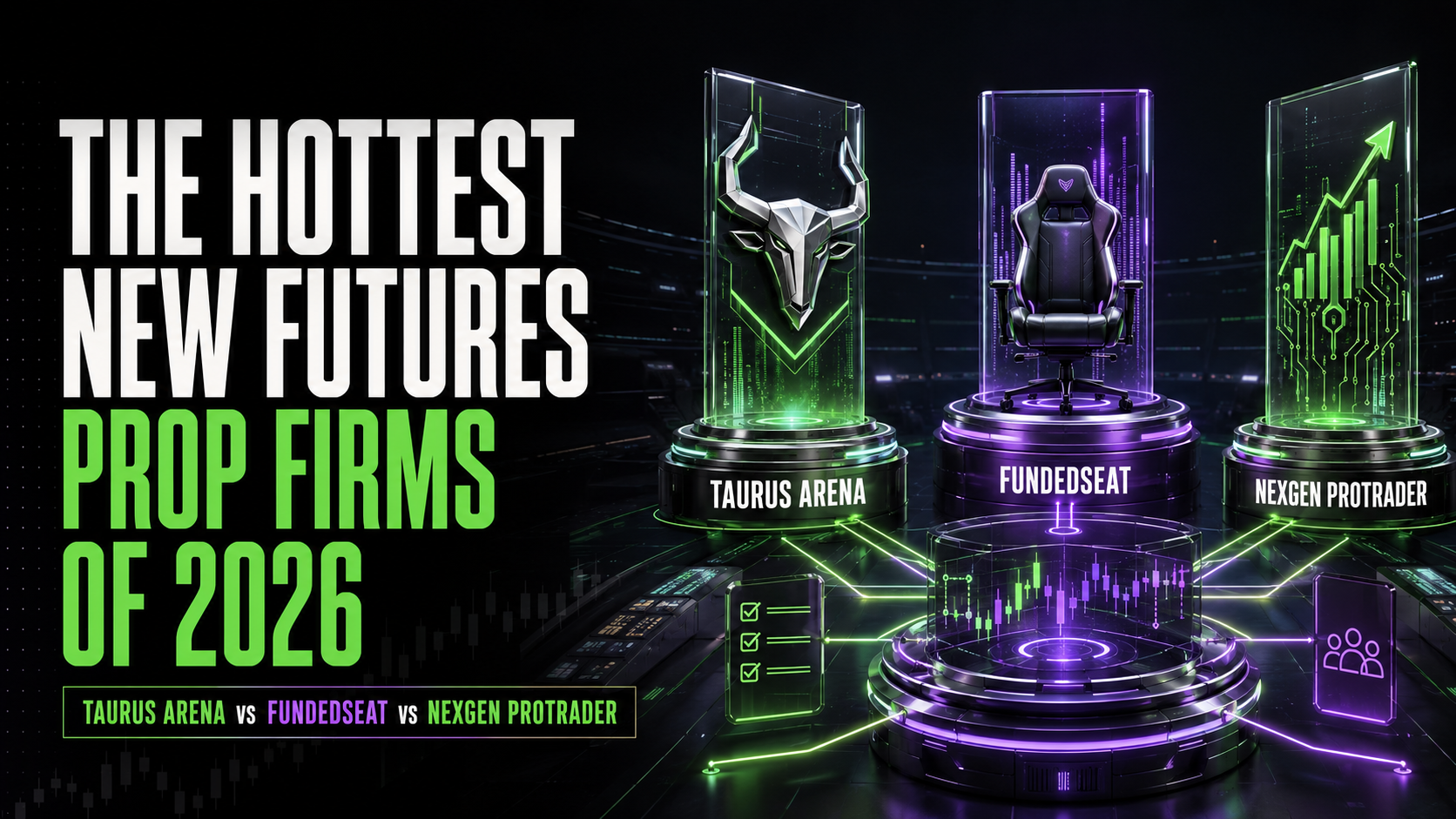 The Hottest New Futures Prop Firms of 2026: Taurus Arena vs FundedSeat vs NexGen ProTrader