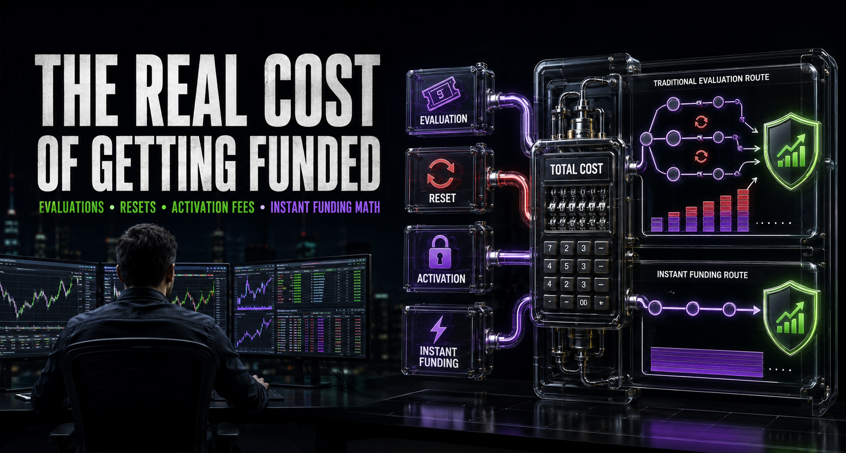 The Real Cost of Getting Funded: Evaluations, Resets, Activation Fees, and the Instant Funding Math