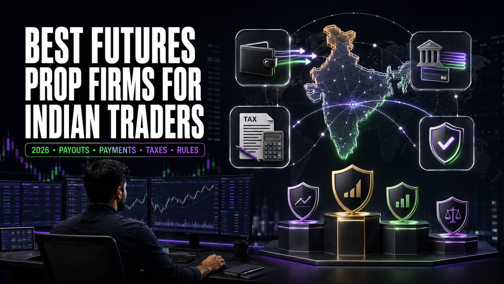 Best Futures Prop Firms for Indian Traders (2026): Payouts, Payments, Taxes & Rules